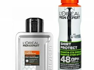 L'oreal Paris Men Expert Πακέτο Προσφοράς Hydra Energetic After Shave Balm 100ml & Shirt Protect Deo Spray 150ml