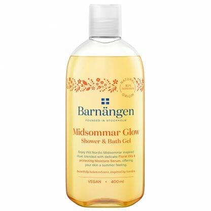 Barnangen Midsommer Glow Shower & Bath Gel Θρεπτικό Αφροντούς με Απαλά Έλαια Λουλουδιών & Ενυδατικό Ορό Προστασίας 400ml