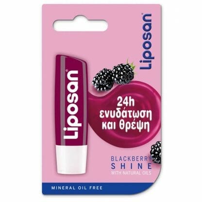 Liposan Blackberry Shine Stick 24h Hydration Χρώμα & Λάμψη 4.8g