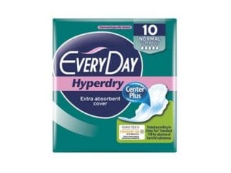 Σερβιέτες EveryDay Hyperdry NORMAL Ultra Plus Center Plus 10τμχ