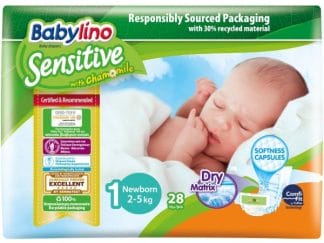 Πάνες Babylino Sensitive Carry Pack No1 (2-5Kg) 28τεμ
