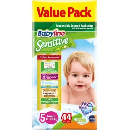 Πάνες Babylino Sensitive Value Pack No5 (11-16Kg) 44τεμ