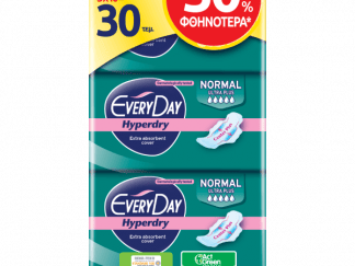 Σερβιέτες EveryDay Hyperdry NORMAL Ultra Plus Triple Pack 30 τεμ. STR -50%