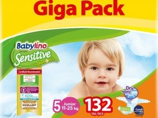 Babylino Sensitive Giga Pack Junior Νο5 (11-25kg) Παιδικές Πάνες 132 τεμάχια