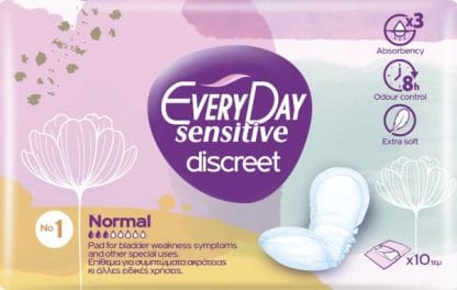 Σερβιέτες για ειδικές χρήσεις EveryDay Discreet NORMAL 10 τεμ.
