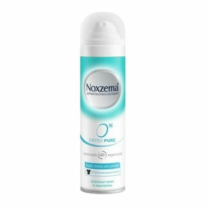 Noxzema Sensi Pure 0% Spray Σπρέι Αποσμητικό 48ωρης Προστασίας Φρεσκάδας 150ml