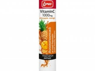 Lanes Vitamin C 1000mg Συμπλήρωμα Διατροφής για την Υποστήριξη της Άμυνας με Γεύση Ανανά & Μάνγκο 20 Αναβράζουσες Ταμπλέτες