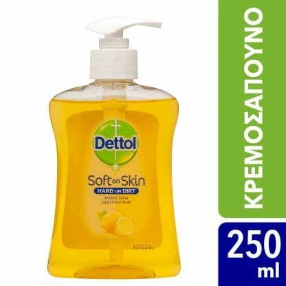 Dettol Liquid Soap Citrus Αντιβακτηριδιακό Υγρό Κρεμοσάπουνο με Εκχύλισμα Κίτρου 250ml