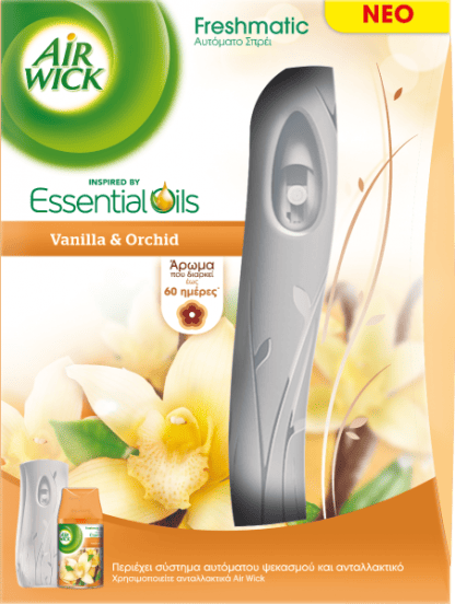 Airwick Freshmatic Συσκευή & Ανταλλακτικό Βανίλια+Ορχιδέα 250ml