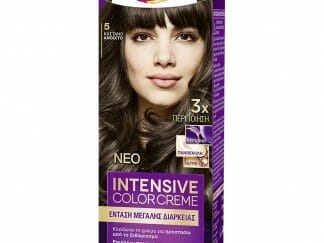 Schwarzkopf Palette Intensive Color Creme Επαγγελματική Μόνιμη Κρέμα Βαφή Μαλλιών, Απόλυτη Κάλυψη & Αποτέλεσμα Διάρκειας - 5 Καστανό Ανοιχτό