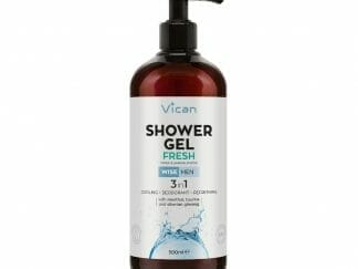 Vican Wise Men Shower Gel Fresh Ανδρικό Αφρόλουτρο για Αίσθηση Φρεσκάδας με Άρωμα Musk & Σανταλόξυλο 500ml