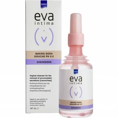 Eva Intima Baking Soda Douche Κολπική Πλύση μίας Χρήσης για τη Απομάκρυνση των Εκκρίσεων της Ευαίσθητης Περιοχής 147ml