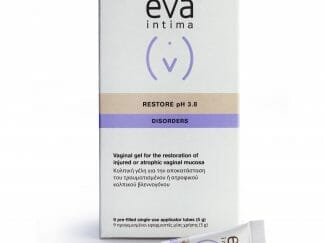 Eva Intima Restore pH 3.8 Disorders Gel Κολπική Γέλη για την Αποκατάσταση του Ατροφικού,Τραυματισμένου Κολπικού Βλεννογόνου 9τμχ