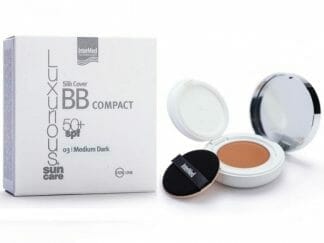 Luxurious Suncare Silk Cover BB Compact SPF50+ Πούδρα Πολύ Υψηλής Αντηλιακής Προστασίας για την Κάλυψη Ατελειών & Φυσικό Ματ Αποτέλεσμα 12g - Medium Dark