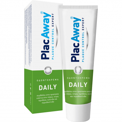 Plac Away Daily Care 75ml,Οδοντόκρεμα για τον Αποτελεσματικό Έλεγχο της Οδοντικής & Μικροβιακής Πλάκας