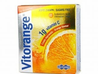 Uni-Pharma Vitorange 1gr Vitamin C Sugar Free Συμπλήρωμα Διατροφής για την Προστασία του Ανοσοποιητικού Συστήματος 12Effer.Tabs