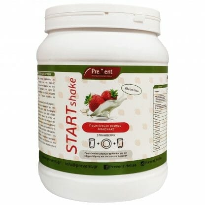Prevent Start Shake Strawberry Πρωτεϊνούχο Ρόφημα Φράουλας που Συμβάλλει στον Έλεγχο του Βάρους 430gr