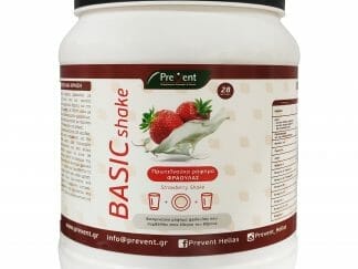 Prevent Basic Shake Strawberry Πρωτεϊνούχο Ρόφημα Φράουλας που Συμβάλλει στον Έλεγχο του Βάρους 465gr