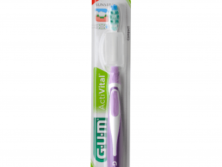 Gum ActiVital Compact Soft Οδοντόβουρτσα με Θήκη Προστασίας (581) - μωβ