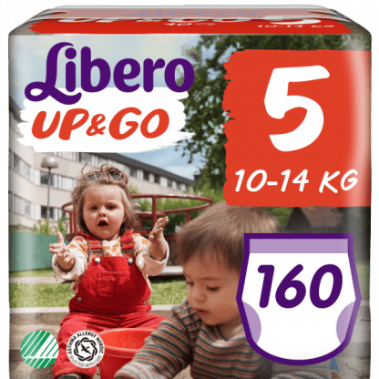 Πάνες Libero Up & Go Jumbo Pack Νο5 (10-14kg) 160τεμ