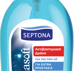 Septona Αντιβακτηριδιακό Υγρό Σαπούνι Χεριών Με Πανθενόλη 600ml