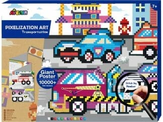 Avenir Pixelation Art Κωδ 60307 Παιδικό Παζλ με Αυτοκόλλητα 1 Τεμάχιο - Transportation