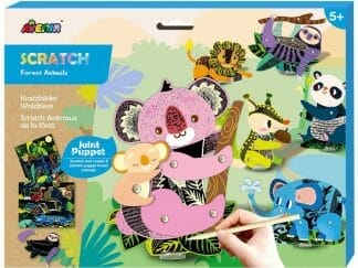 Avenir Scratch Puppets Κωδ 60102 Παιδικό Παιχνίδι 1 Τεμάχιο - Animals
