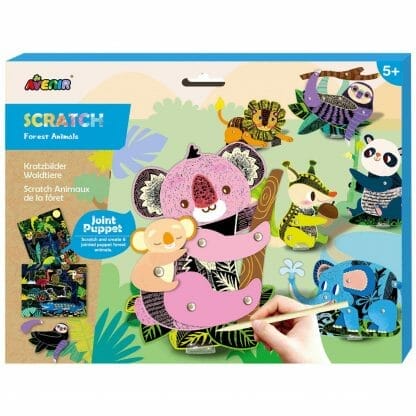 Avenir Scratch Puppets Κωδ 60102 Παιδικό Παιχνίδι 1 Τεμάχιο - Animals