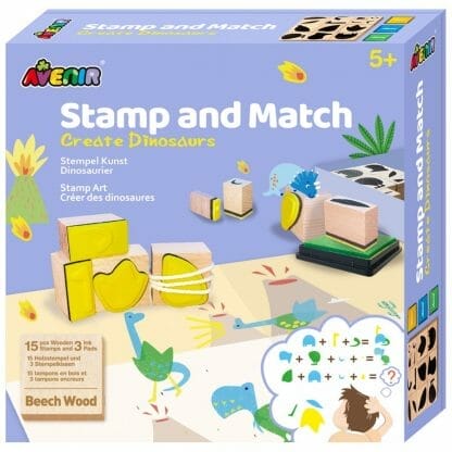 Avenir Stamp and Match Κωδ 60738 Παιδικό Παιχνίδι 1 Τεμάχιο - Create Dinosaurs