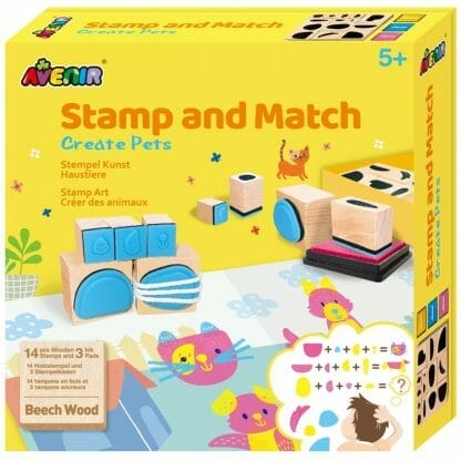 Avenir Stamp and Match Κωδ 60741 Παιδικό Παιχνίδι 1 Τεμάχιο - Create Pets