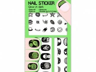 Avenir Nail Sticker Κωδ 60514 Παιδικά Αυτοκόλλητα Νυχιών 38 Τεμάχια - Space Glow in the Dark