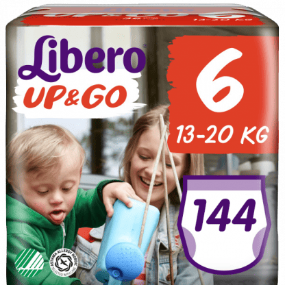 Πάνες Libero Up & Go Jumbo Pack Νο6 (13-20kg) 144τεμ