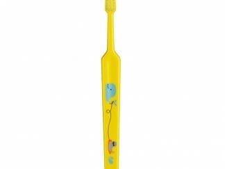 TePe Mini Extra Soft Παιδική Οδοντόβουρτσα για τα Πρώτα Δοντάκια από 0 Έως 3 Ετών 1 Τεμάχιο - κίτρινο