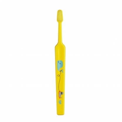 TePe Mini Extra Soft Παιδική Οδοντόβουρτσα για τα Πρώτα Δοντάκια από 0 Έως 3 Ετών 1 Τεμάχιο - κίτρινο