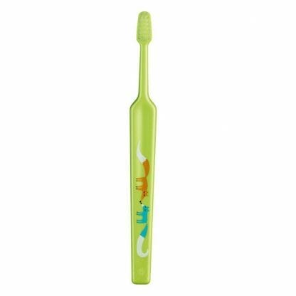 TePe Mini Extra Soft Παιδική Οδοντόβουρτσα για τα Πρώτα Δοντάκια από 0 Έως 3 Ετών 1 Τεμάχιο - πράσινο