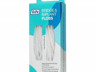 TePe Bridge & Implant Floss Οδοντικό Νήμα με Σπογγώδες Τμήμα, Κατάλληλο για Καθαρισμό των Εμφυτευμάτων & Γεφυρών 30 pcs