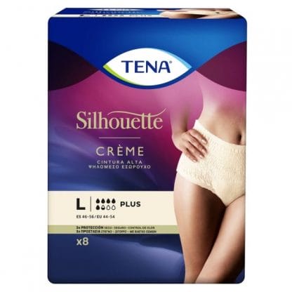 TENA Silhouette Plus κρεμ Large 8 τμχ