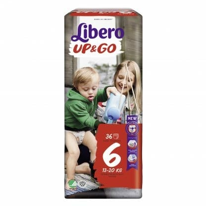 Libero UP&Go Πάνα Βρακάκι για Ελευθερία Κινήσεων No6 13-20kg 36 Τεμάχια