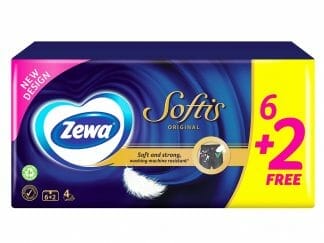 Zewa Softis Classic Χαρτομάντηλα Τσέπης 6+2 τμχ