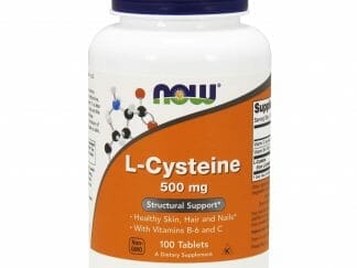 Now Foods L-Cysteine 500mg (With Vitamin Β-6 & C) Συμπλήρωμα Διατροφής L Κυστεΐνης για Υγιή Νύχια, Μαλλιά & Δέρμα 100Tablets
