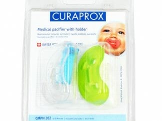 Curaprox CMPH 202 Medical Pacifiere Ιατρική Πιπίλα με Κορδόνι & Κλιπ, Από 8 Μηνών 1 Τεμάχιο