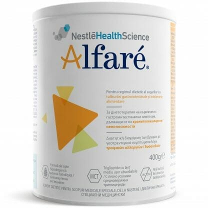 Nestle Alfare Διαιτητική Διαχείριση Βρεφών με Γαστρεντερικά Συμπτώματα Λόγω Τροφικών Αλλεργιών/Δυσανεξιών, από τη Γέννηση 400gr