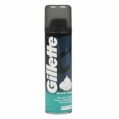 Gillette Shave Foam Sensitive Skin Ανδρικός Αφρός Ξυρίσματος για Ευαίσθητες Επιδερμίδες 200ml
