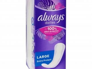 Always Dailies Extra Protect Large Σερβιετάκια που Αναπνέουν, Ευέλικτα & Άνετα με Απορροφητικό Πυρήνα 26 τεμάχια