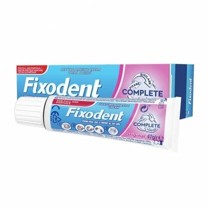Fixodent Complete Original Στερεωτική Κρέμα Για Δυνατό Κράτημα Άνετη Εφαρμογή Όλη Μέρα 47gr