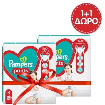 Πάνες Pampers Pants Jumbo Pack Νο8 (19+kg) 32τμχ