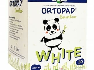 Master Aid Ortopad Bamboo White Medium 7,6×5,4cm Παιδικά Οφθαλμικά Επίθεμα σε Λευκό Χρώμα για Ηλικίες 2 Έως 4 Ετών 50 Τεμάχια