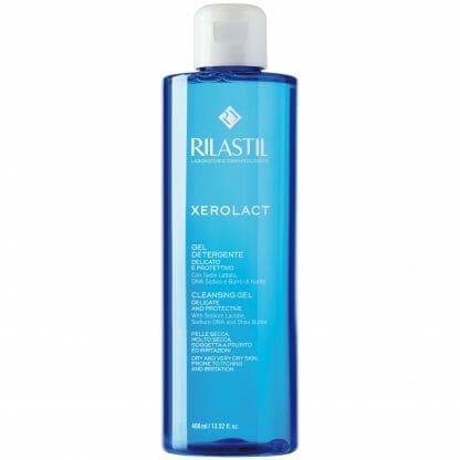 Rilastil Xerolact Cleansing Body Gel Καθαριστικό Gel για Ξηρές, Πολύ Ξηρές Επιδερμίδες με Τάση Ερυθρότητας, Κνησμού & Ερεθισμού 400ml