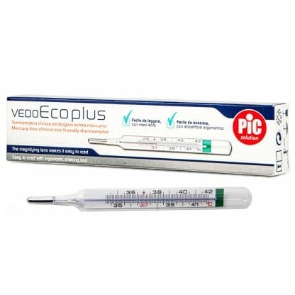 Pic Vedo Eco Plus Eco-friendly Thermometer Κλινικό Οικολογικό Θερμόμετρο, Χωρίς Υδράργυρο 1 Τεμάχιο