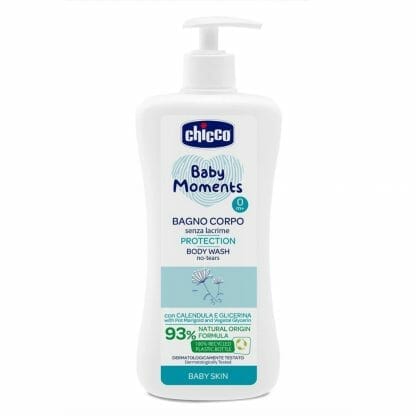 Chicco Baby Moments 0m+ Bath Protection Βρεφικό Αφρόλουτρο με Εκχύλισμα Καλέντουλας 500ml